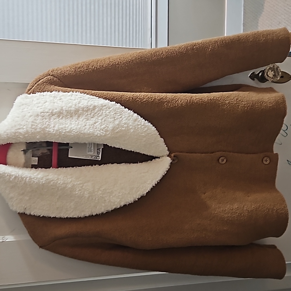 Barefoot dreams cozychic faux shearling cardigan
